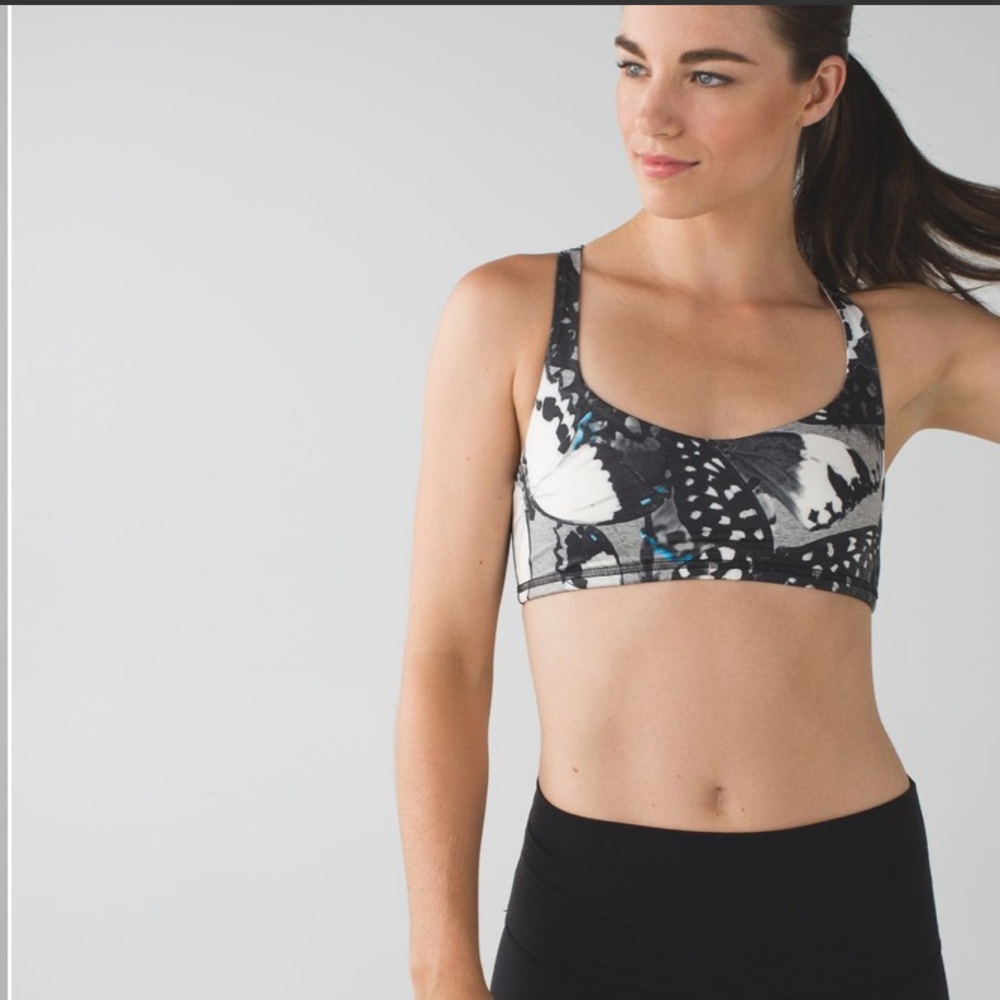 Lululemon Free to Be  Sports Bra - Butterfly Pattern